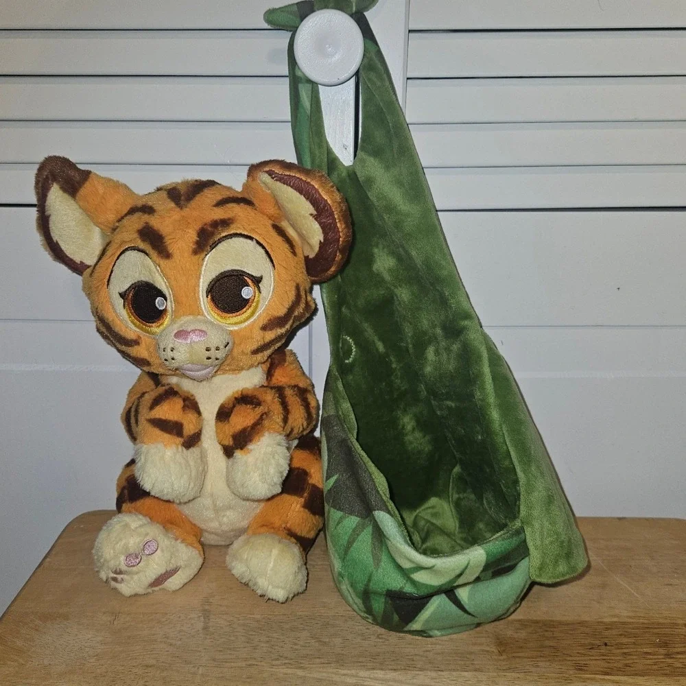 Disney Babies Rajah Plush Tiger with Leaf Swaddle Blanket Aladdin Kids‎ Toy